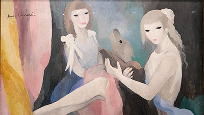 Marie Laurencin - Femmes au chien ( 1924 - 1925 ) Huile sur toile